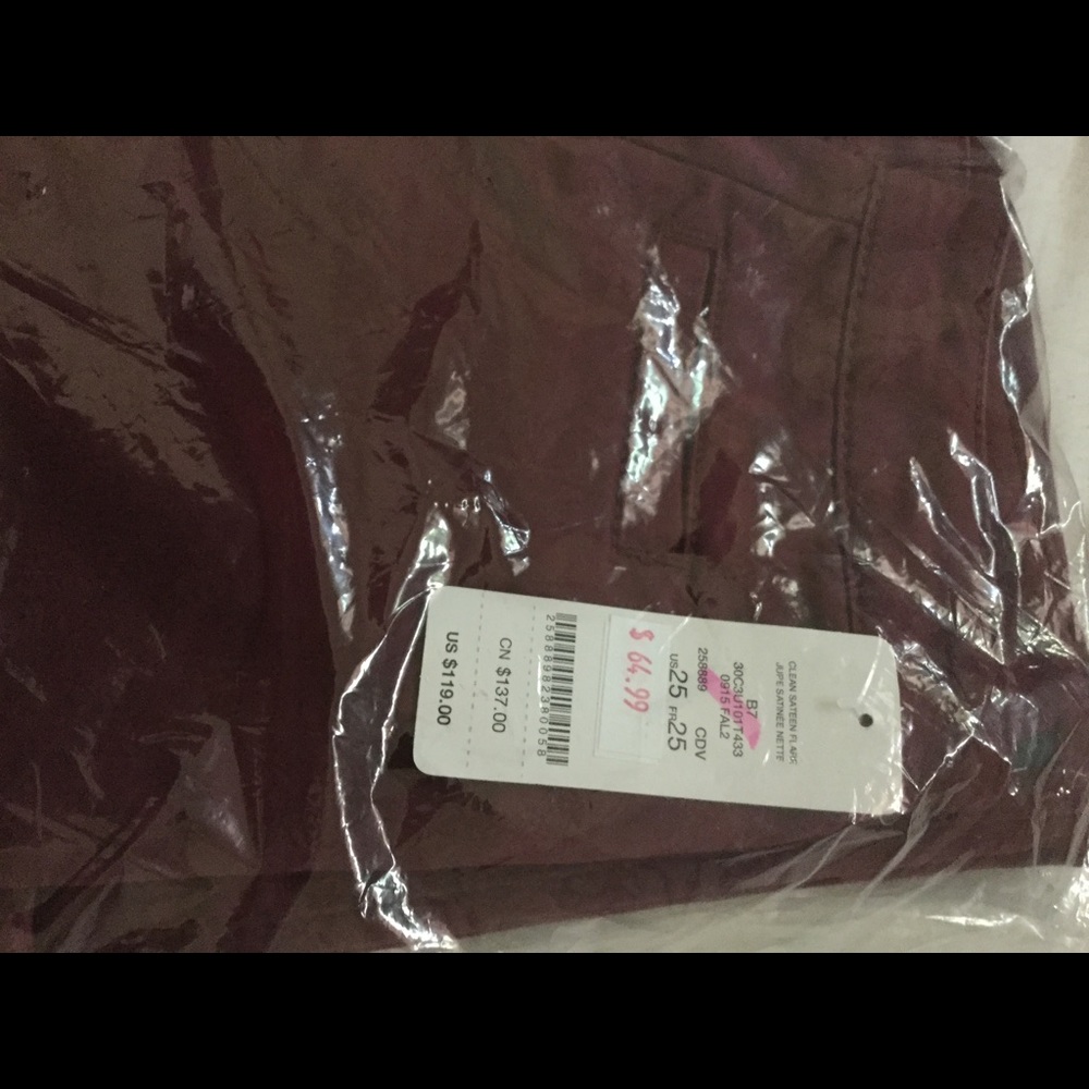 Pants burgundy
