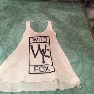 Wild fox long sweater tank