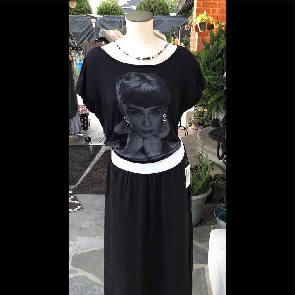 SALE LulaRoe Maxi Lined Skirt S/M BLK