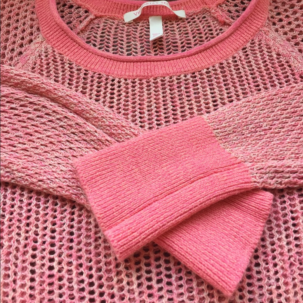 Salmon Color Knit Sweater