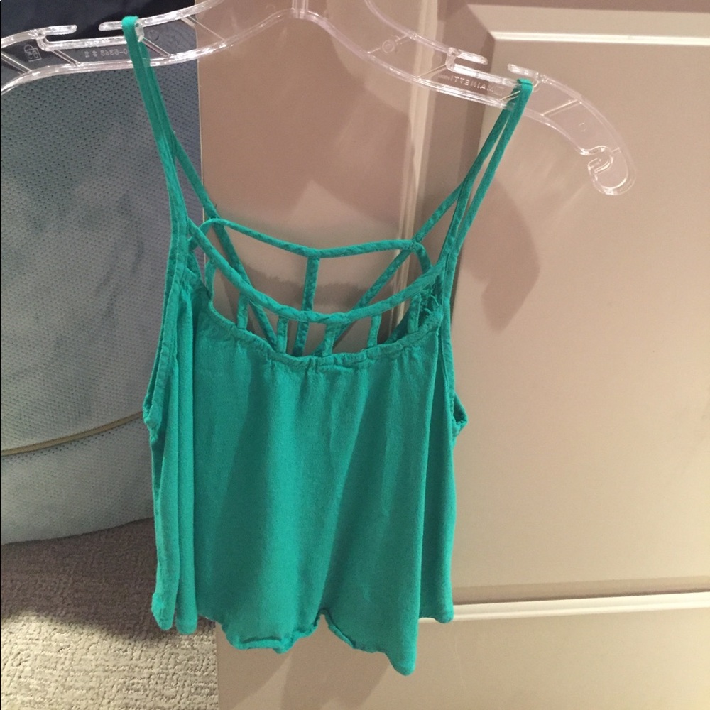 Geometric green fancy tank