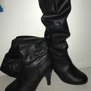 Tall black boots