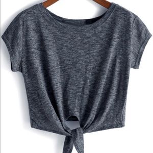 Crop T-Shirt, Knotted