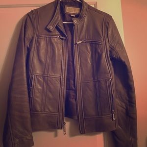 ⚡️REDUCED⚡️Michael kors olive leather jacket