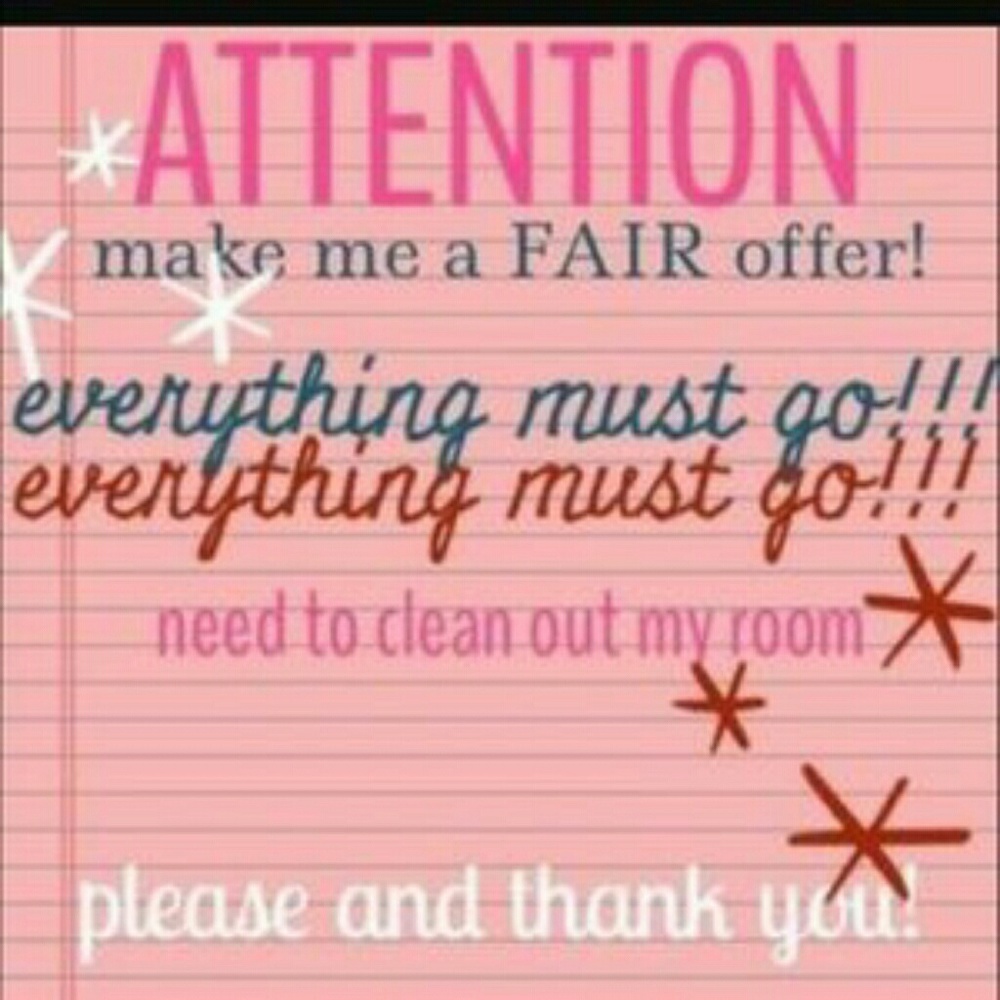 Make an offer on any item in my closet!🤓