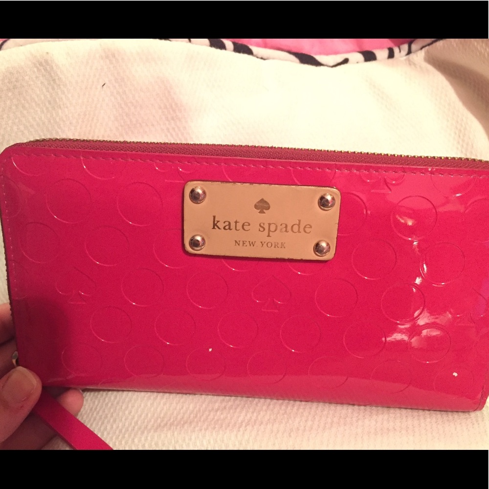 Pink Patent Kate Spade Wallet