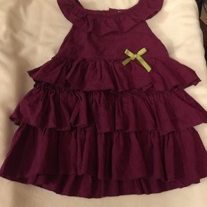 Kids Headquarters ruffle eyelet top. Size 6