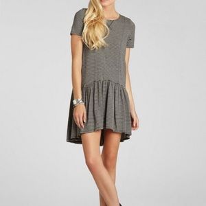 BCBG generation grey and black striped dress