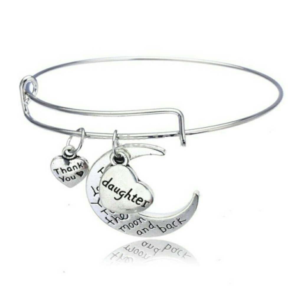 Daughter Bracelet, I Love You to the Moon and Back - Picture 1 of 1
