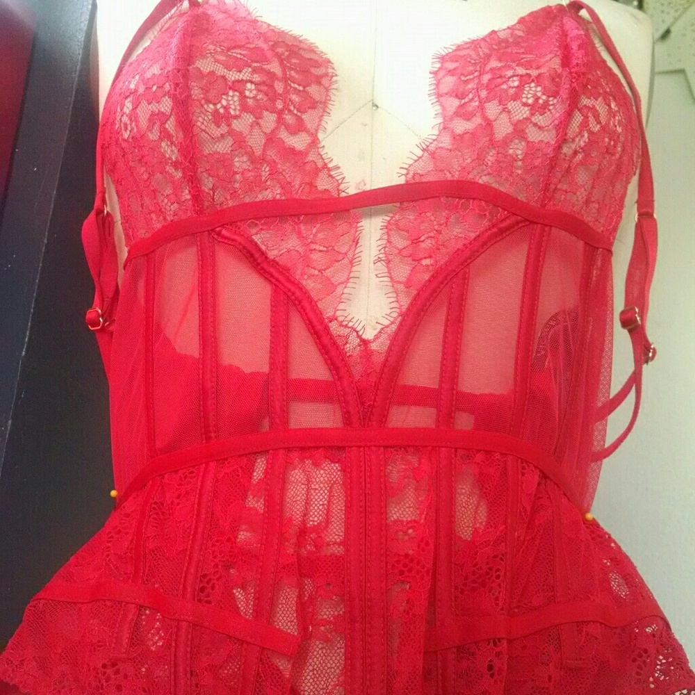 Victoria secret lace bodysuit lingerie