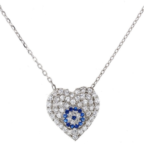 Jewelry - Evil Eye, Silver and Sparkling Cubic Zirconia