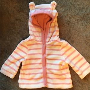 💋Sold💋Gap Pink & White French Terry Cloth Jacket