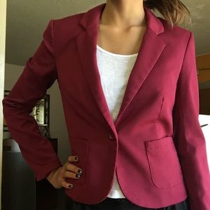 H&M burgundy blazer