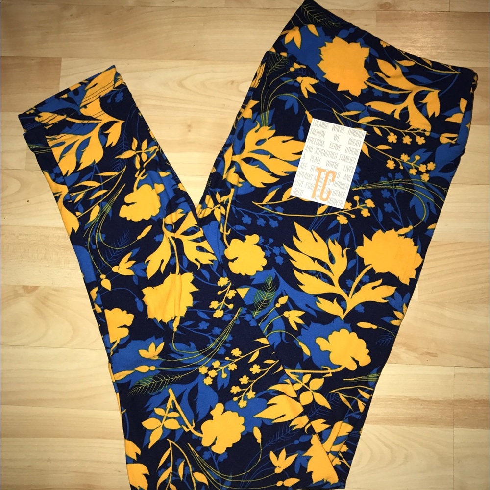 NWT LuLaRoe Flower/Leaf Leggings