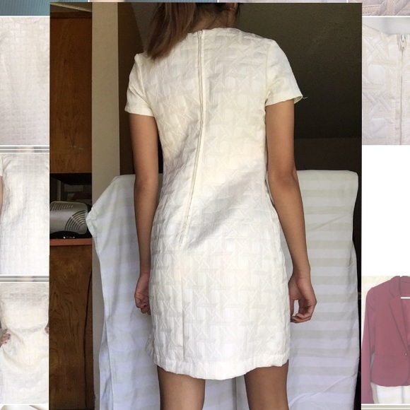 Patterned white/cream dress - Picture 3 of 8