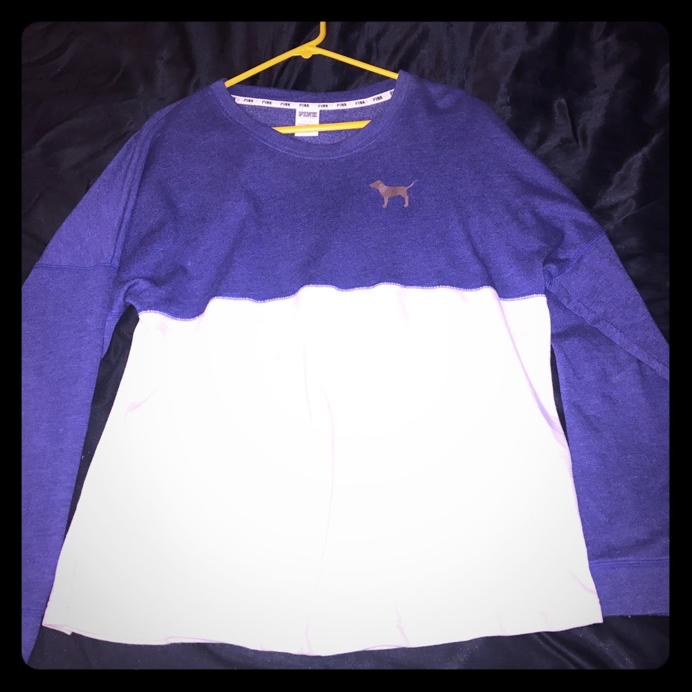 Victoria's Secret Crewneck Sweater Shirt Purple L