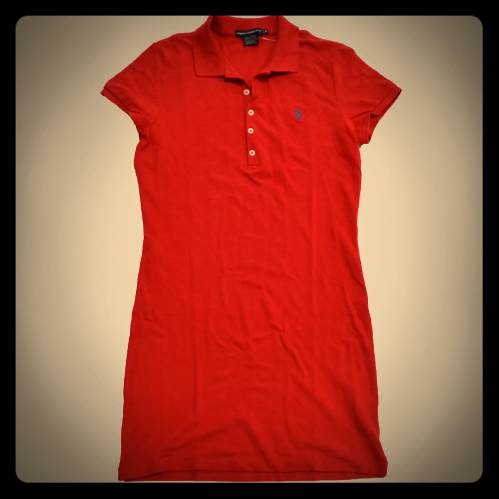 Ralph Lauren Red  Polo Mini Dress.