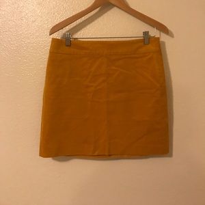 Banana Republic mustard mini skirt