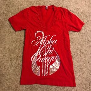 Alpha Chi Omega AXO American Apparel vneck