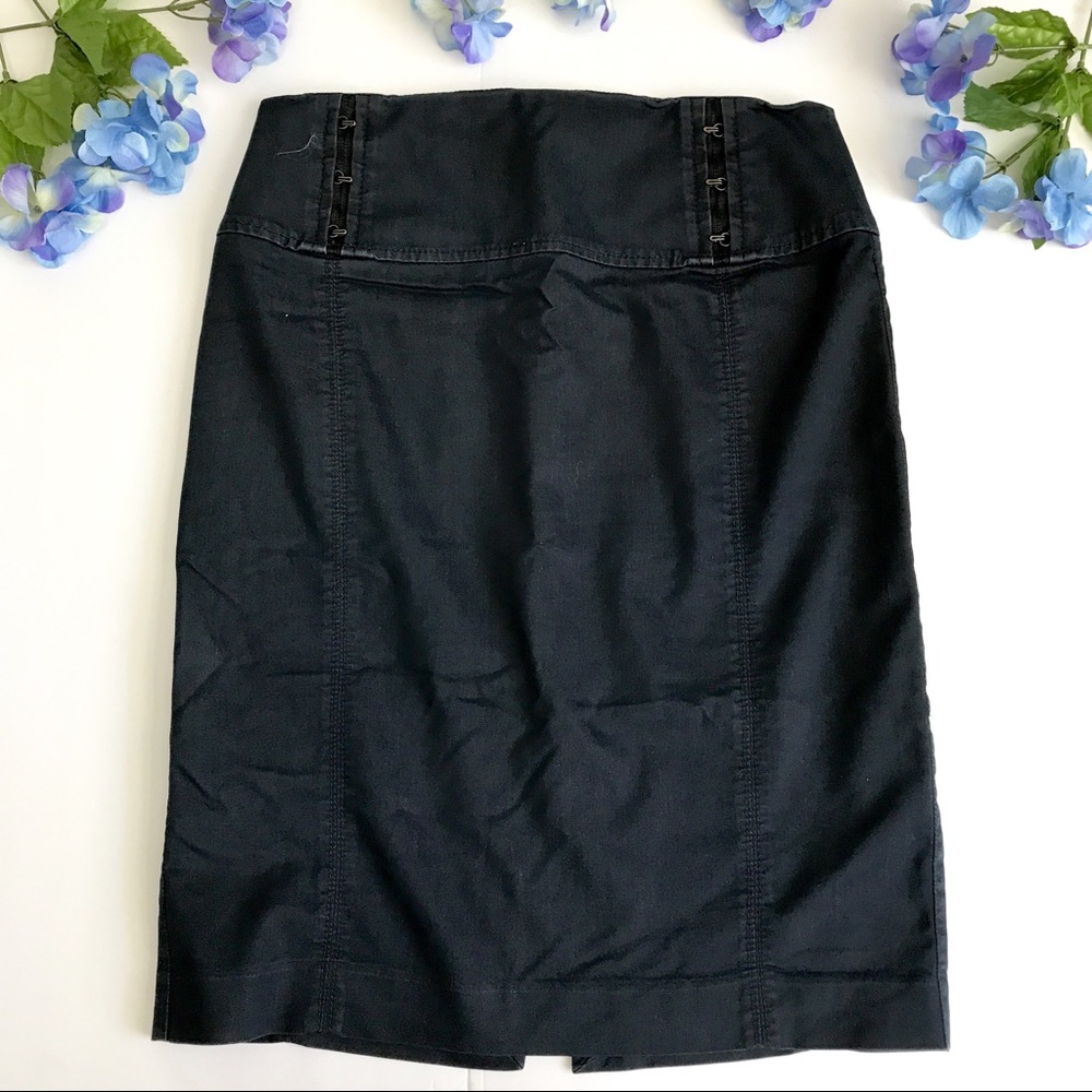 Express Navy Blue Pencil Skirt
