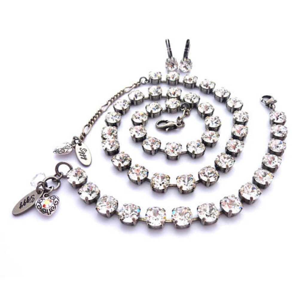 Swarovski 8mm Clear Crystal Jewelry Set