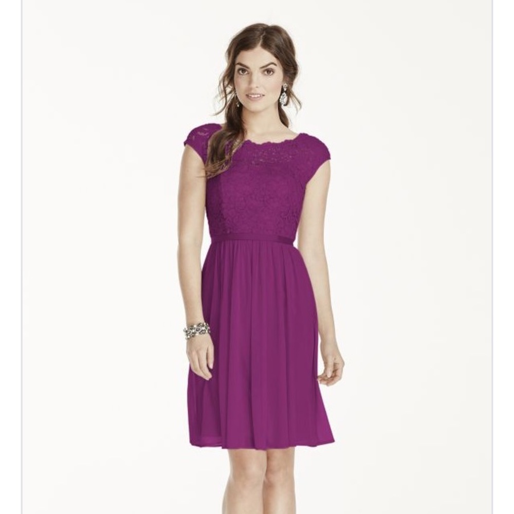 David's Bridal short lace dress