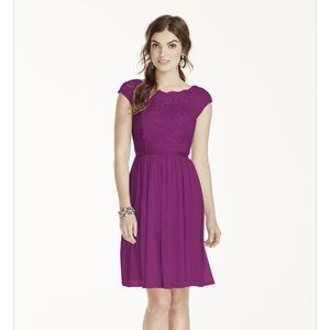 David's Bridal short lace dress