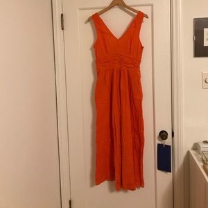 Anthropologie Edme & Esyllte Orange Maxi Sundress