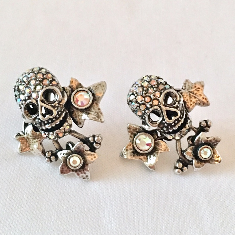 Kirk's Folly 'Enchanted Forest' Skull Earrings