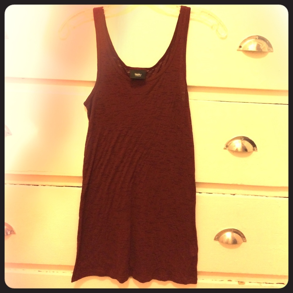 Maroon tank top
