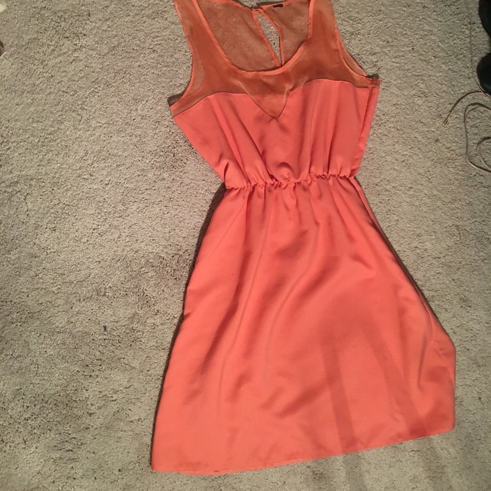 Pink skater dress