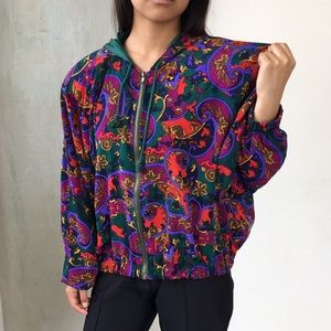 Vintage Unisex 80’s/90’s Paisley “Silk” Jacket