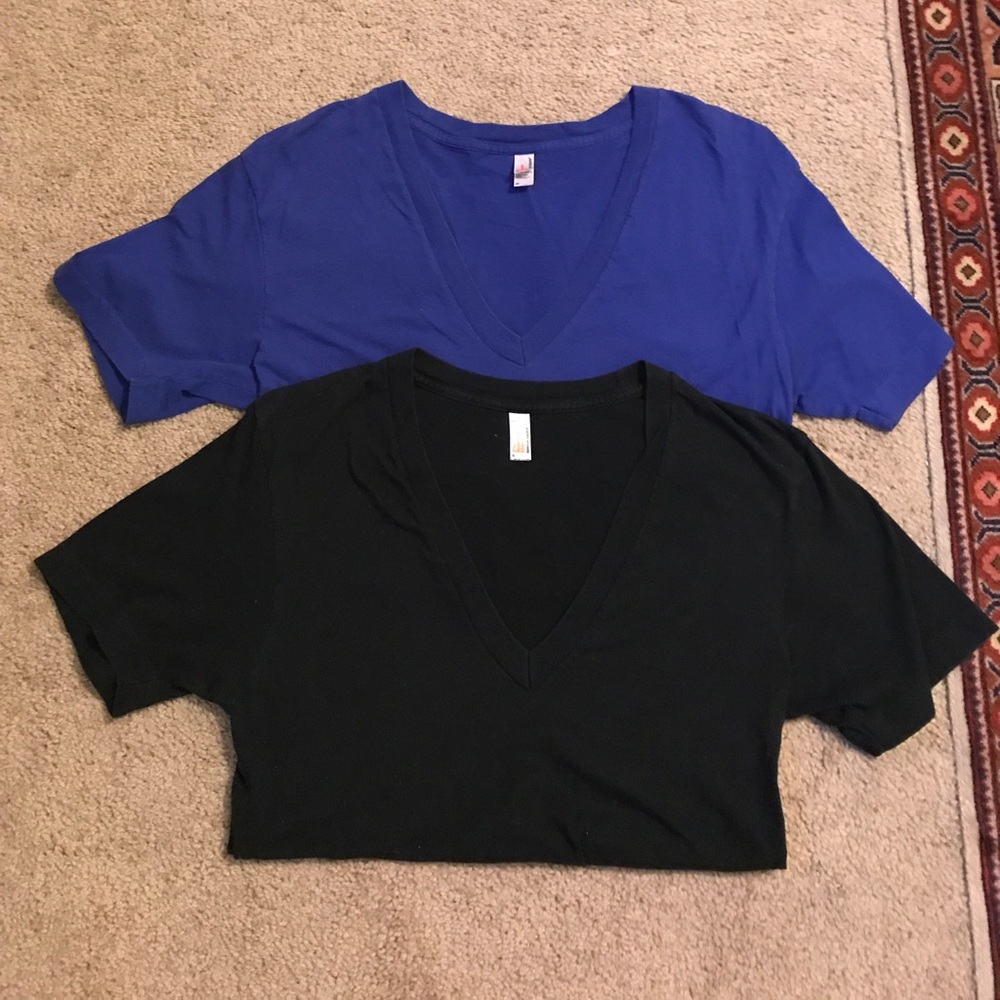 American Apparel v-neck tshirts