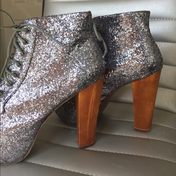 Purple glitter LITA Wedges - Picture 5 of 5