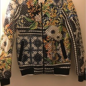Clover Canyon perforated printed bomber jacket