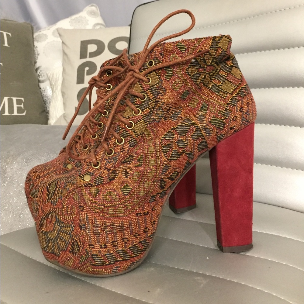 Tassel print LITA wedges