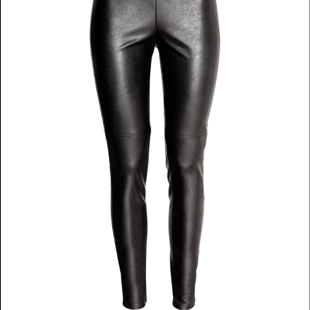 Black leather pants