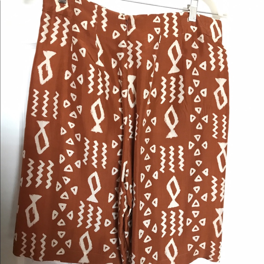 A silk culotte suit