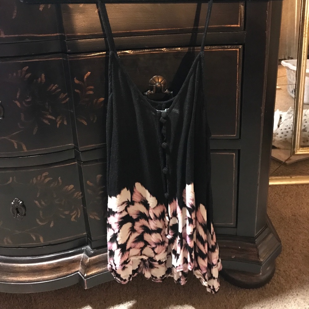 Urban Outfitters floral button down tank top