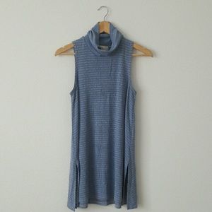 Anthropologie Turtleneck Sleeveless Top