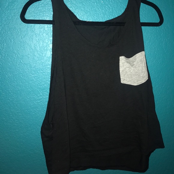 PINK Victoria's Secret Tops - VS PINK Black muscle tee