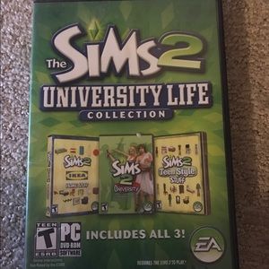 The sims 2 university life collection