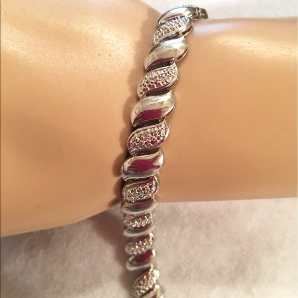 Silver Diamond Bracelet - Picture 4 of 6