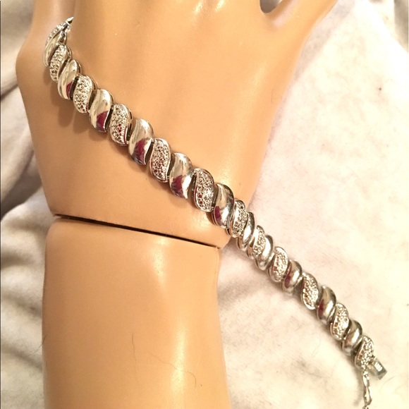 Silver Diamond Bracelet - Picture 5 of 6