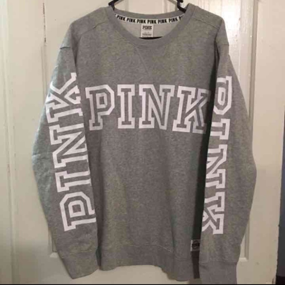 Pink Campus Crewneck