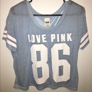 Pink Jersey Crop Top