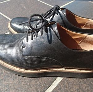 Clarks Loafer, black, 6, leather