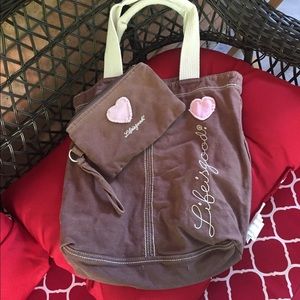Life if Good Tote with matching pouch