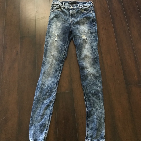 Express Denim - Express acid wash jeans - size 6