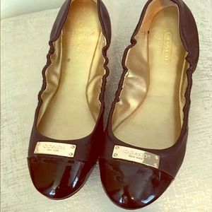 Coach Black Flats